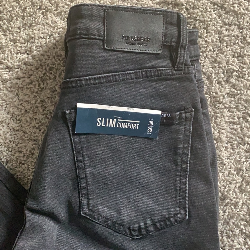 Pull and Bear Black Jeans